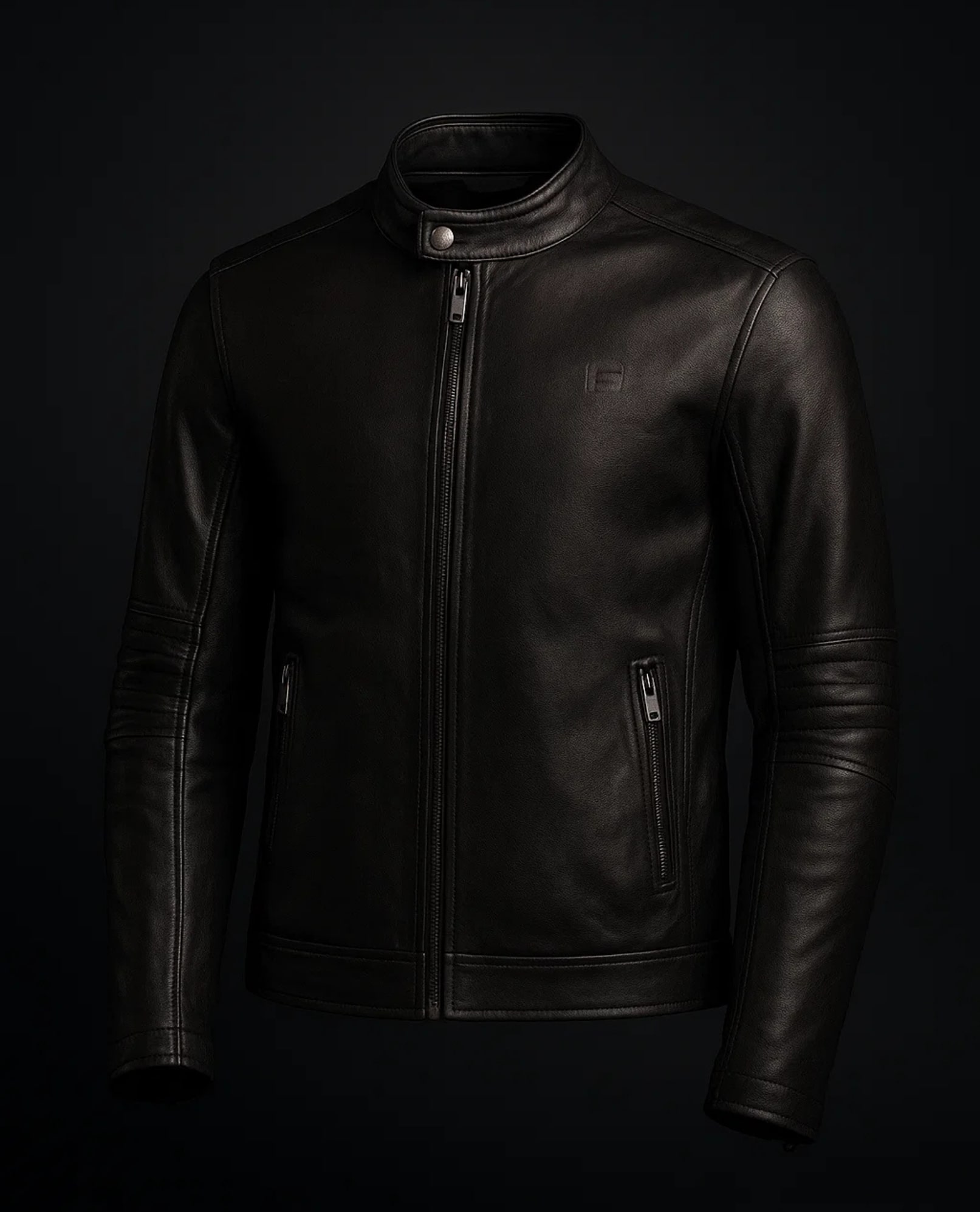 Leather Cafe Racer Jacket