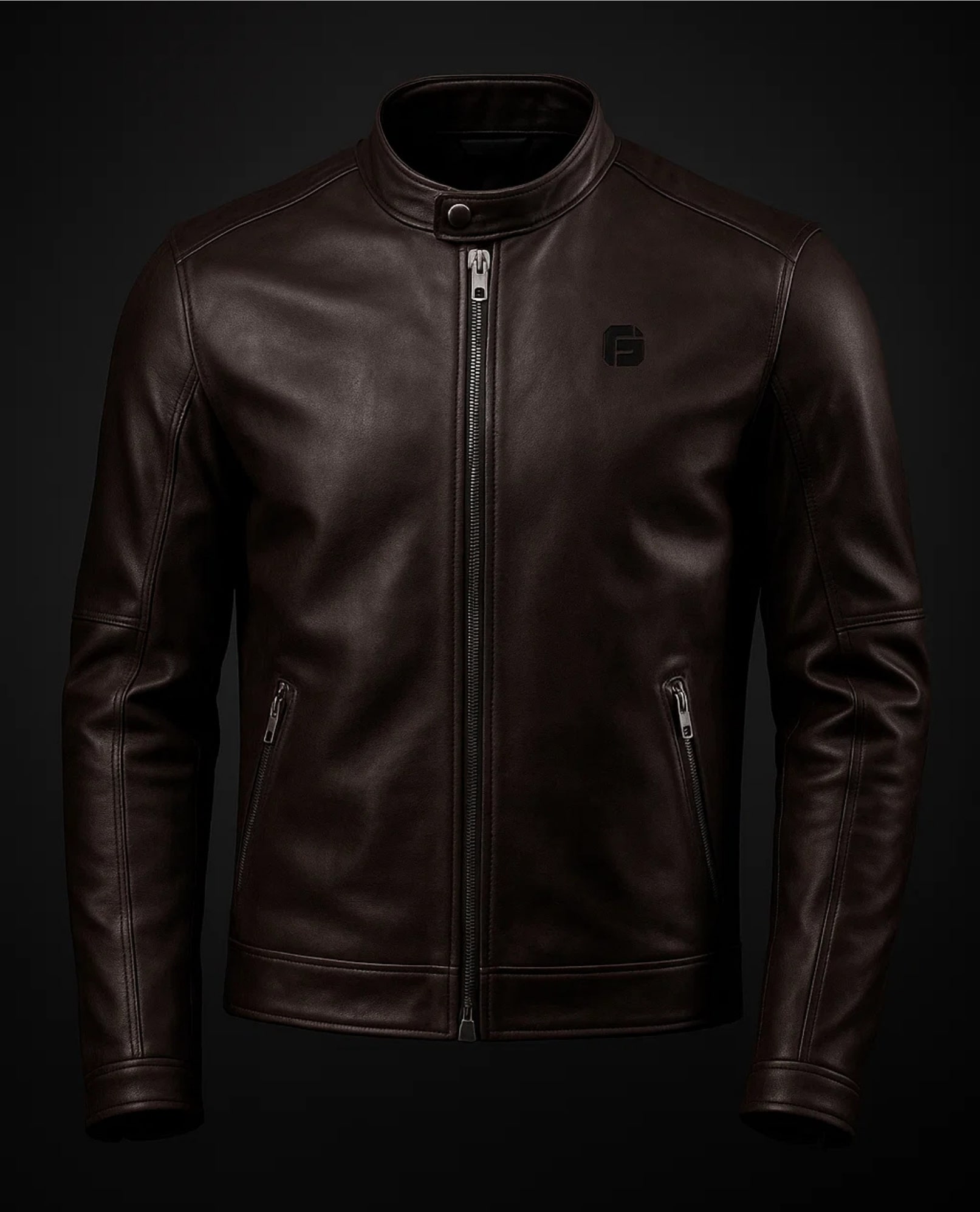 Leather Cafe Racer Jacket