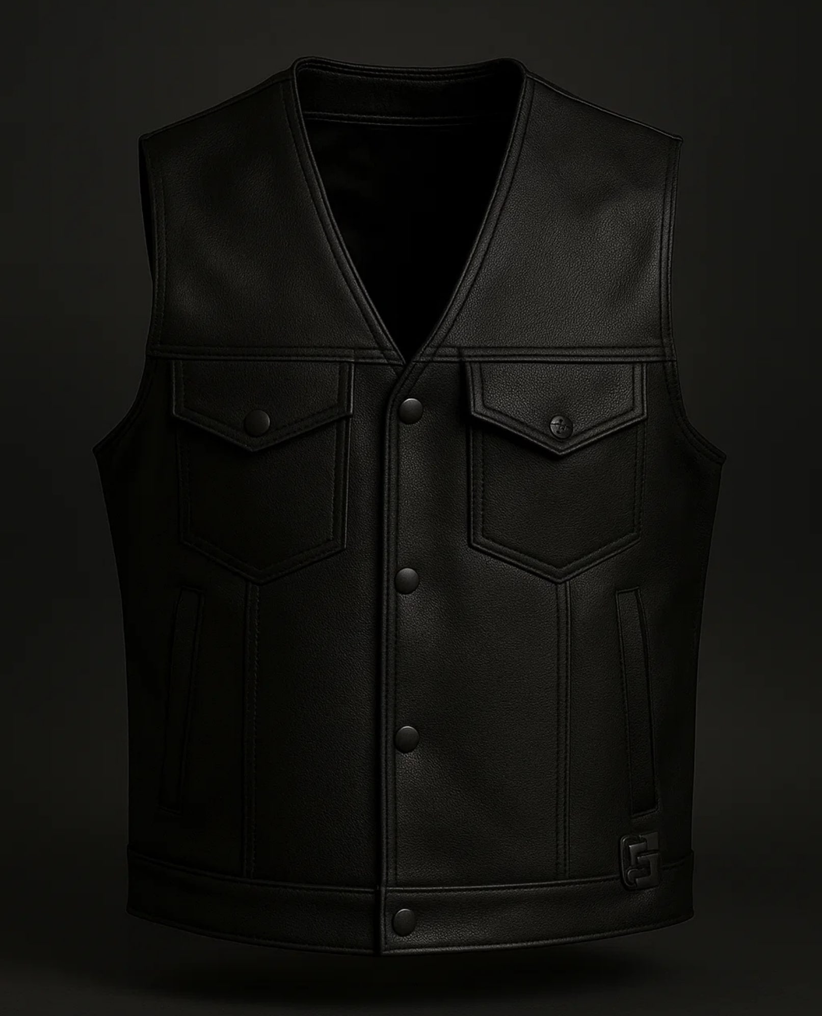 Leather Club Vest